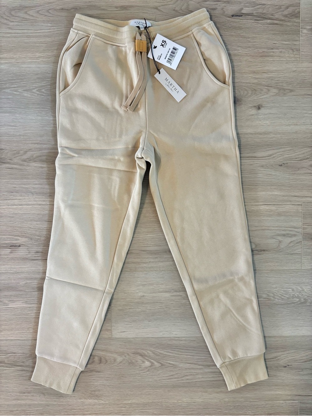 Martha Stewart Jogger Sweatpants - Neutral Tan MSRP $65 NWT